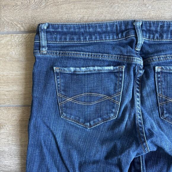 Abercrombie and Fitch Women's Size 6 / 28 Jeans A&F Skinny Raw Edge Capri Crop - Picture 12 of 14